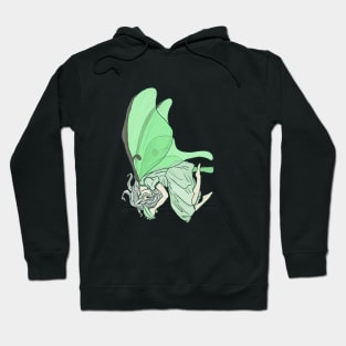 Luna Moth Fairy Girl Hoodie